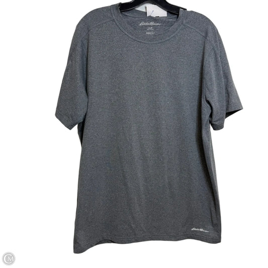 Top short Sleeve Basic By Eddie Bauer In Grey, Size: M