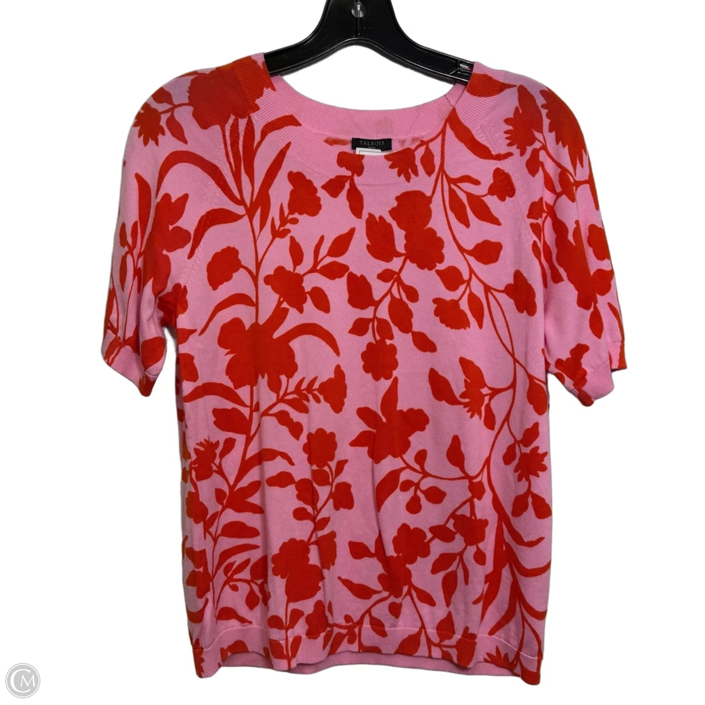 Top Short Sleeve By Talbots In Pink, Size: M