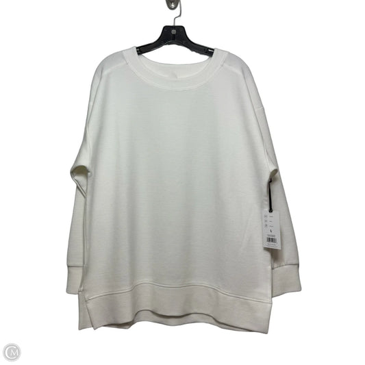 Athletic Sweatshirt Crewneck By Rbx In White, Size: L