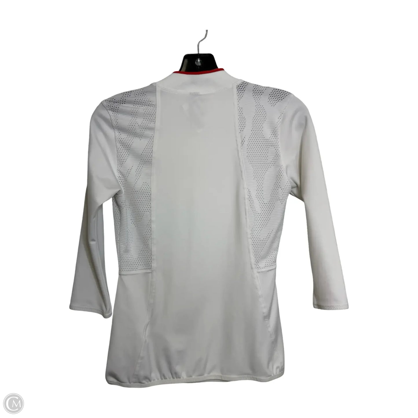 Athletic Sweatshirt Crewneck By Adidas In White, Size: S