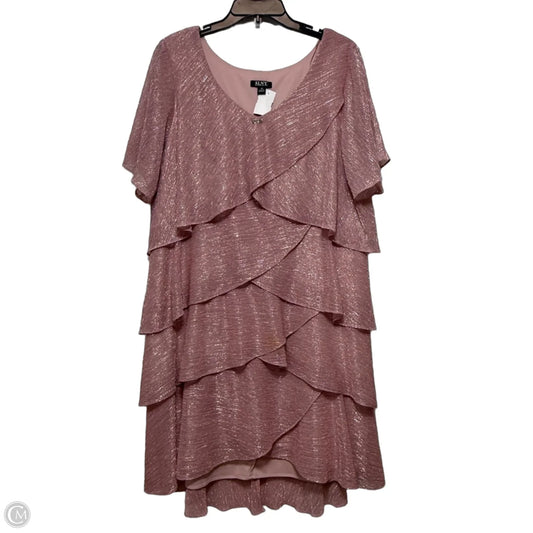 Dress Party Midi By Clothes Mentor In Pink, Size: 18
