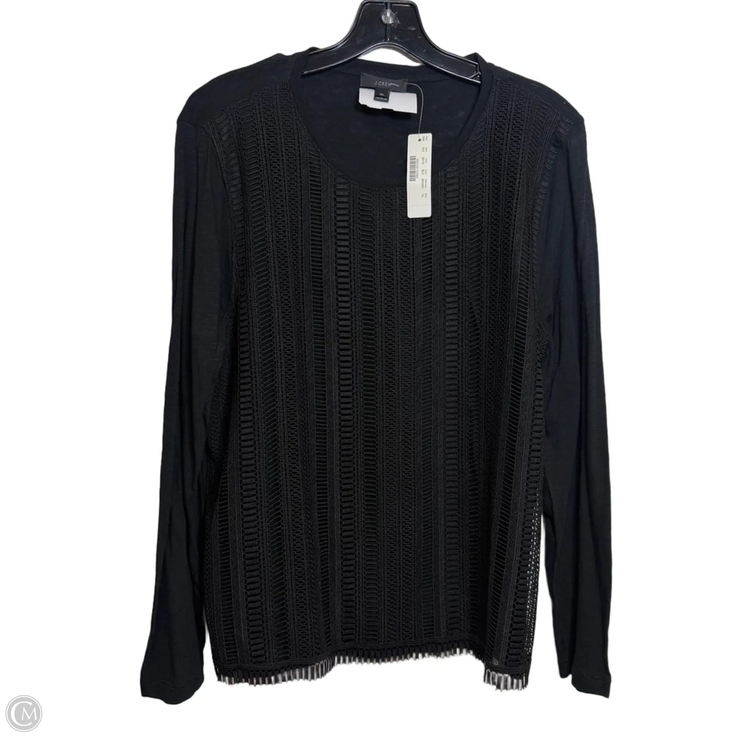 Top Long Sleeve By J. Crew In Black, Size: Xl