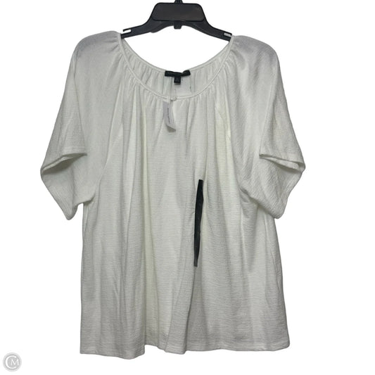 Top Short Sleeve Basic By Banana Republic In White, Size: Xl