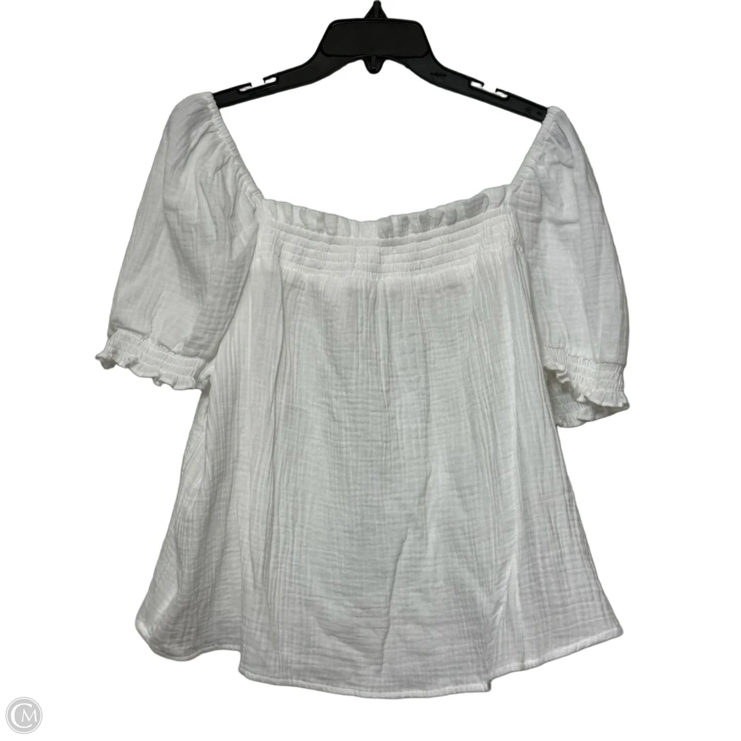 Top Short Sleeve Basic By J. Crew In White, Size: Xxl