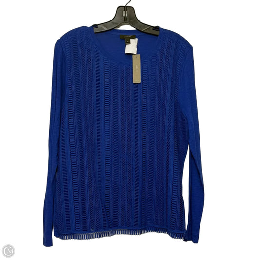 Top Long Sleeve By J. Crew In Blue, Size: Xl