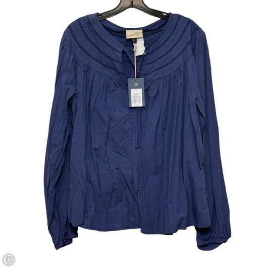 Top Long Sleeve Basic By Universal Thread In Purple, Size: Xl