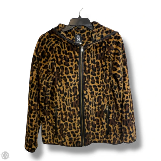 Jacket Fleece By Clothes Mentor In Animal Print, Size: L