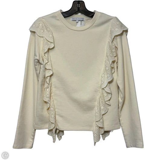 Sweatshirt Crewneck By English Factory In Beige, Size: Xs