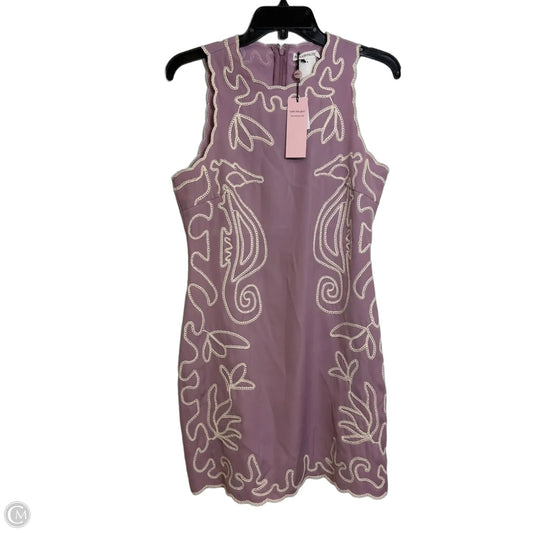 Embroidered Seahorse Sleeveless Minidress Dress Casual Short By Avec Les Filles In Pink, Size: 8