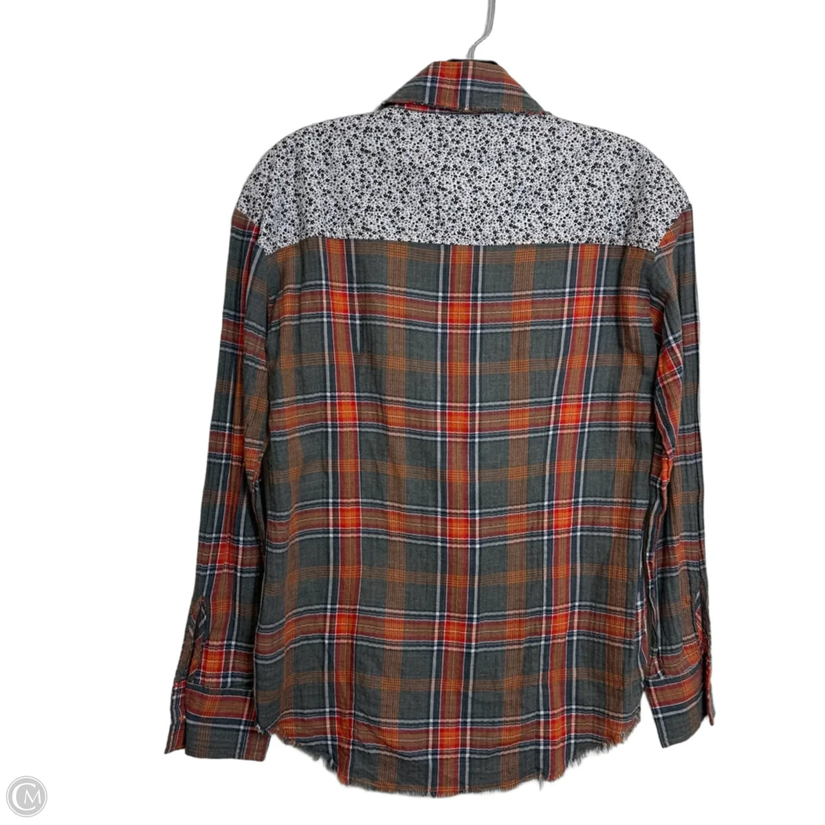Top Long Sleeve Basic By Bke In Plaid Pattern, Size: S