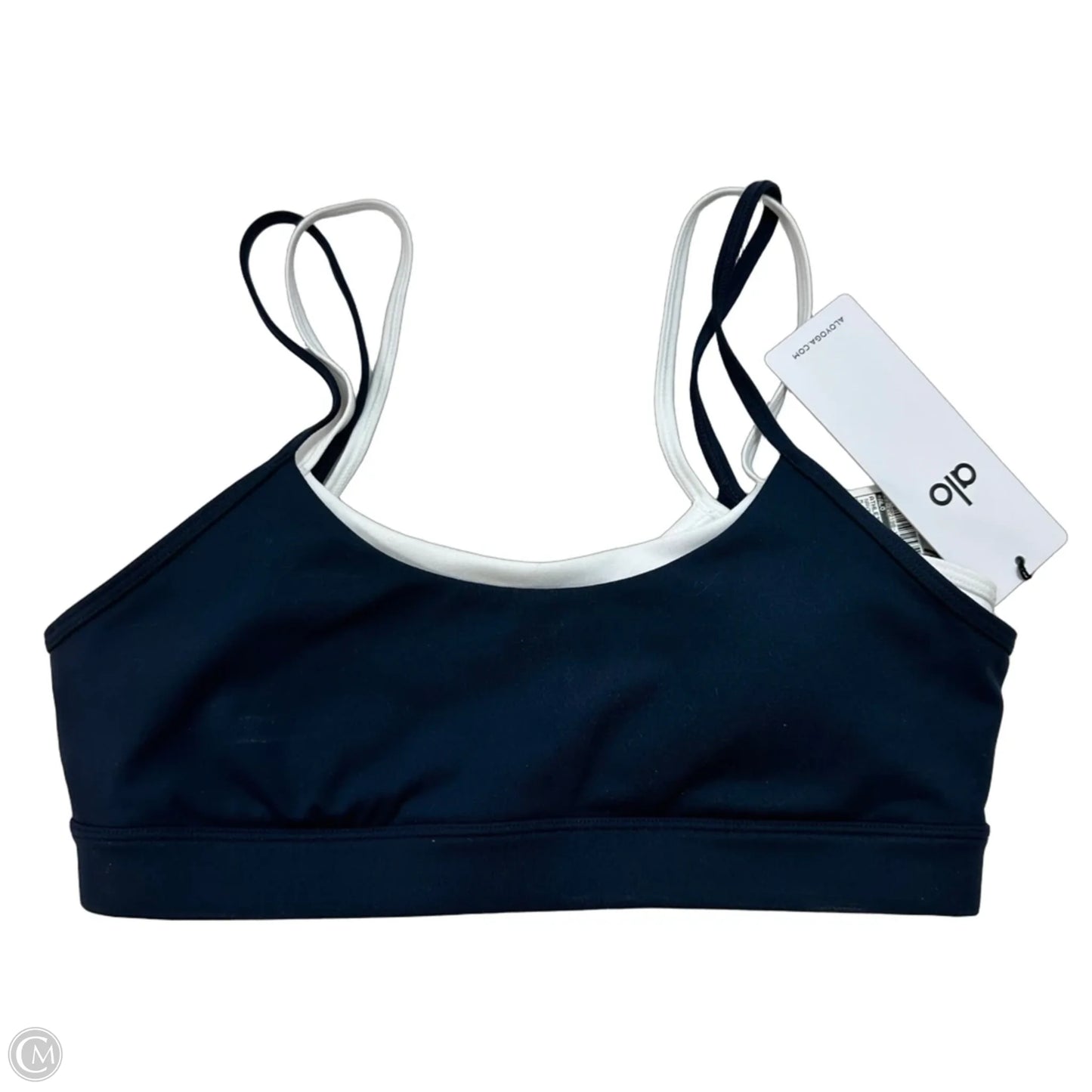 AIRBRUSH DOUBLE UP BRA Athletic Bra By Alo In Navy, Size: M