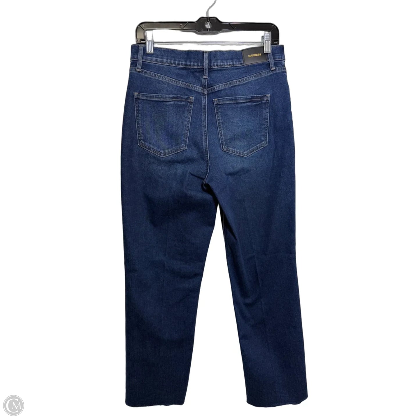 Jeans Straight By Express In Blue Denim, Size: 8l