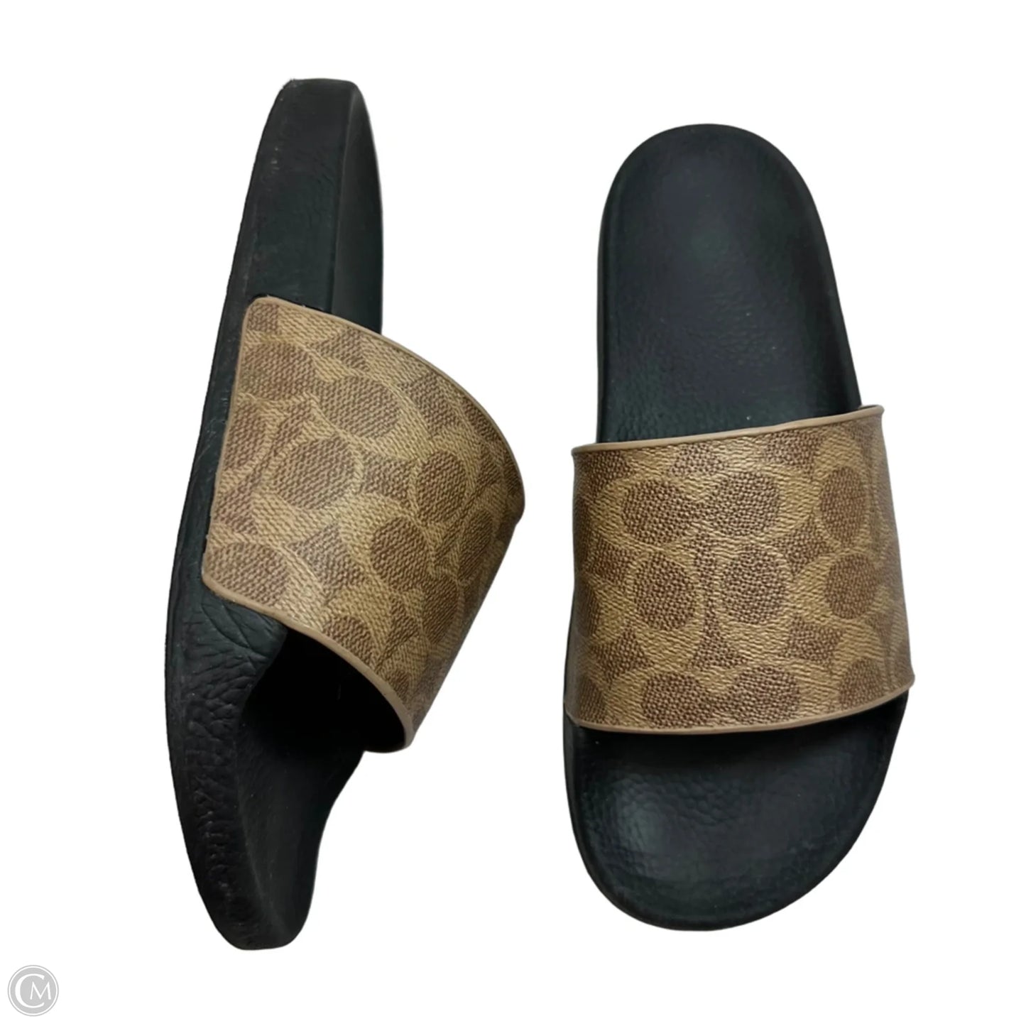 Shoes Designer By Coach In Black & Brown, Size: 8