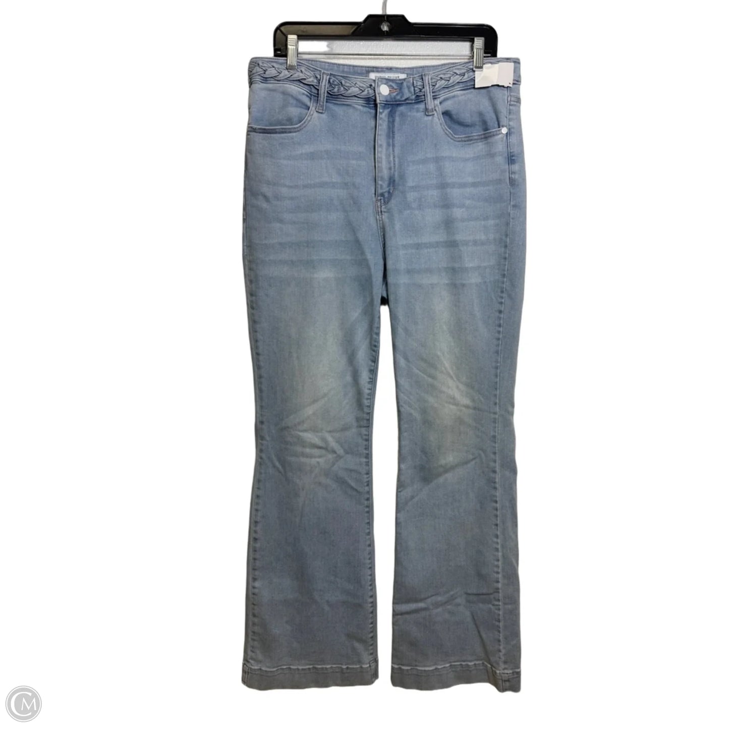Jeans wide leg By Judy Blue In Blue Denim, Size: 16