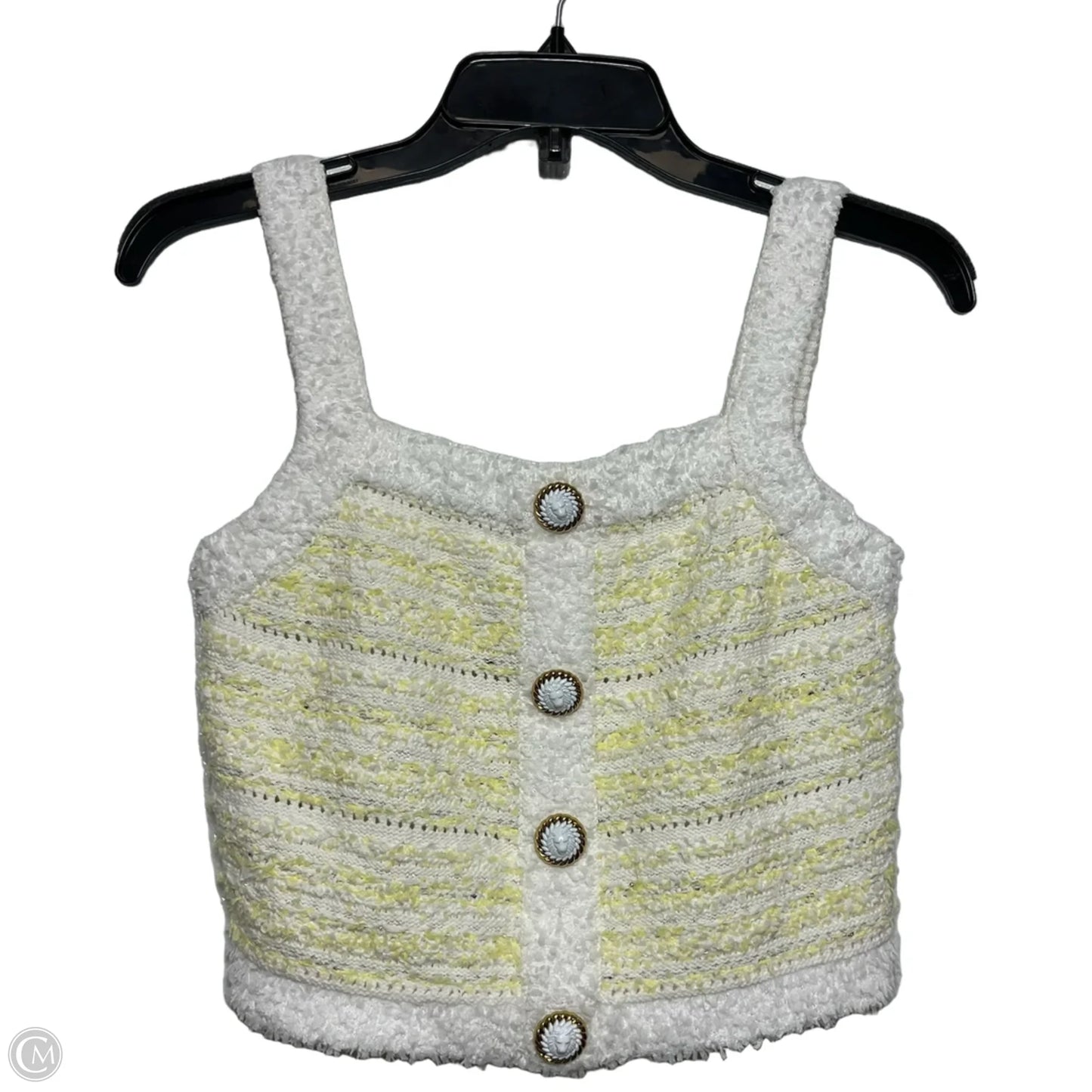 Top Sleeveless By Benaar In Yellow, Size: M