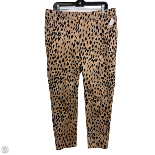 Jeans Skinny By Chicos In Animal Print, Size: 12