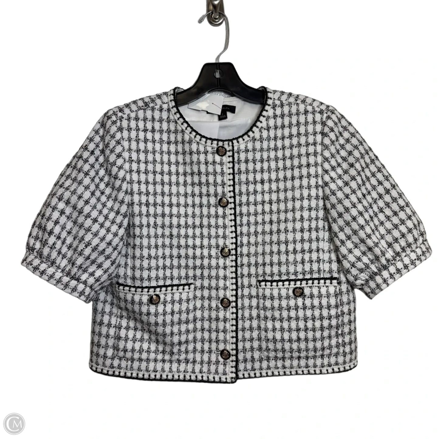Blazer By Ann Taylor In Black & White, Size: 6