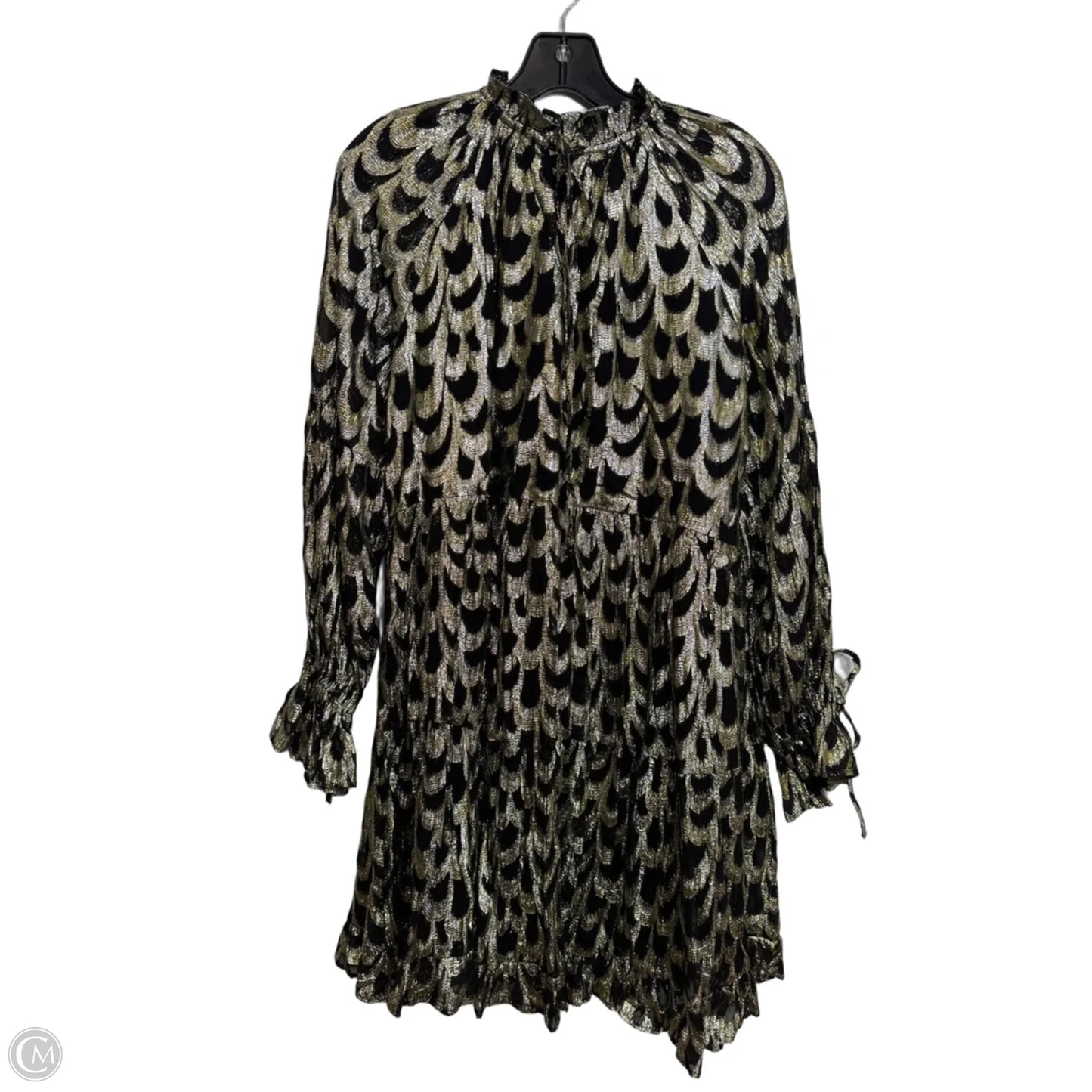 Dress Casual Short By Gibson And Latimer In Black & Gold, Size: S