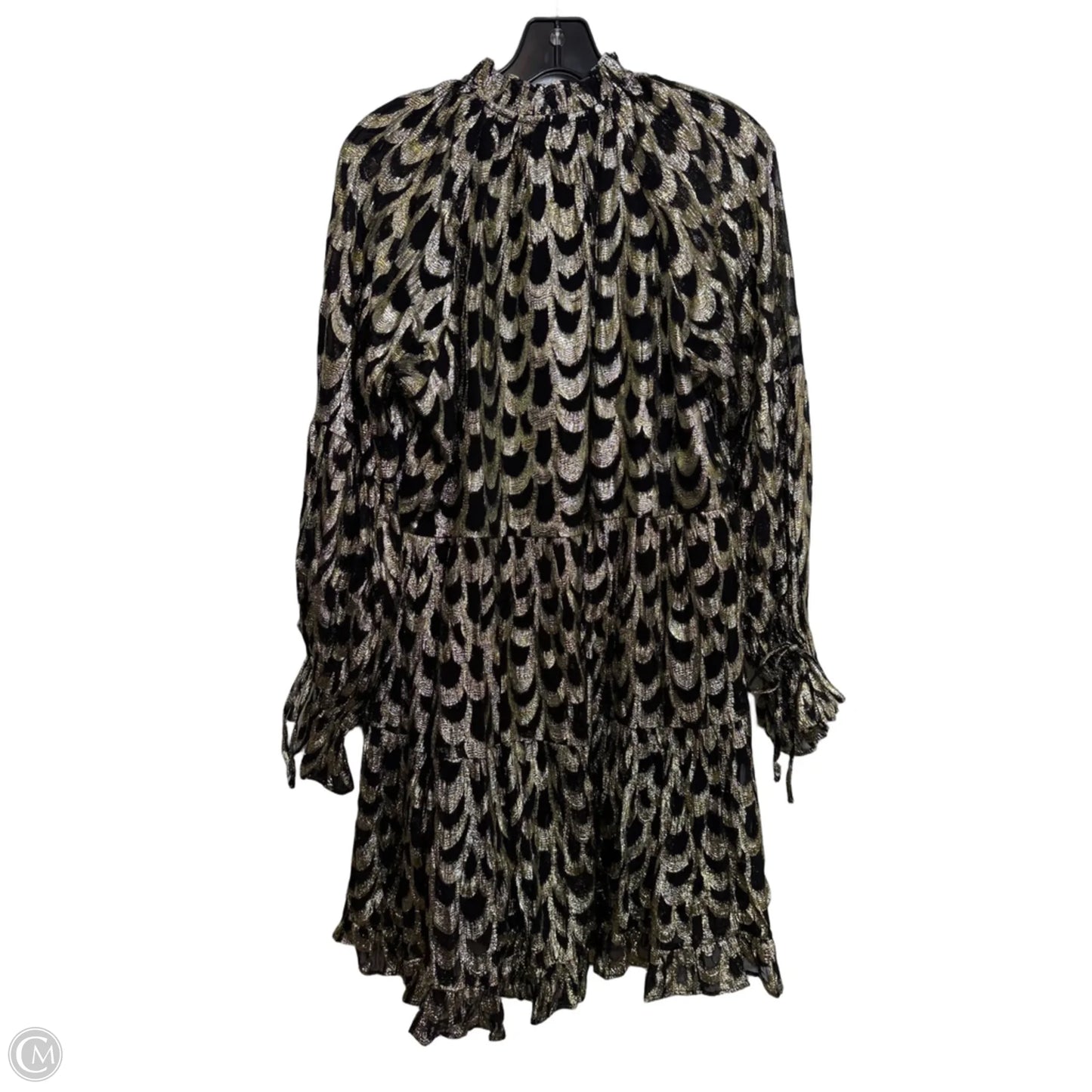 Dress Casual Short By Gibson And Latimer In Black & Gold, Size: S