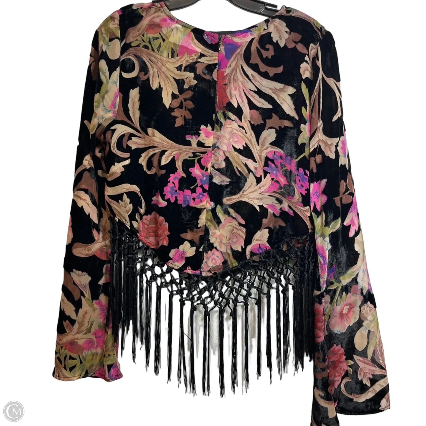 Top Long Sleeve By Sterling & Stitch In Black & Green, Size: M
