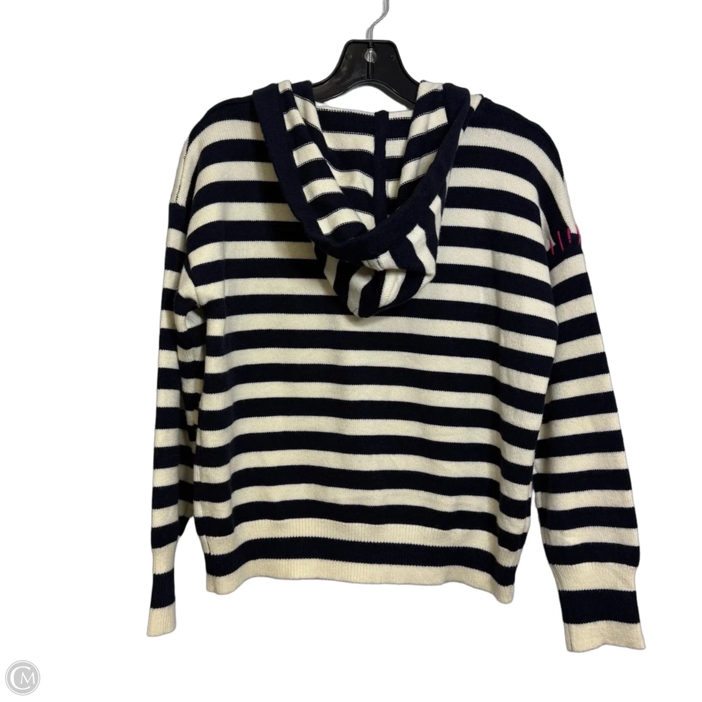 Sweater By AQUA X Kerri Rosenthal In Blue & Cream, Size: Xs