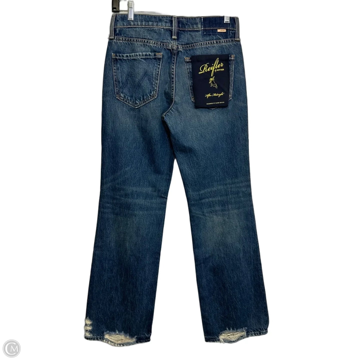 Jeans Straight By Mother In Blue Denim, Size: 0