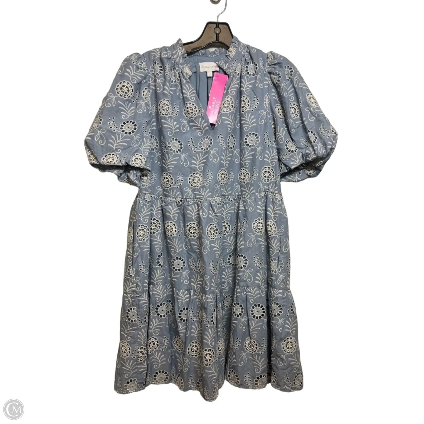 Dress Casual Short By Sugar Lips In Blue, Size: Xs