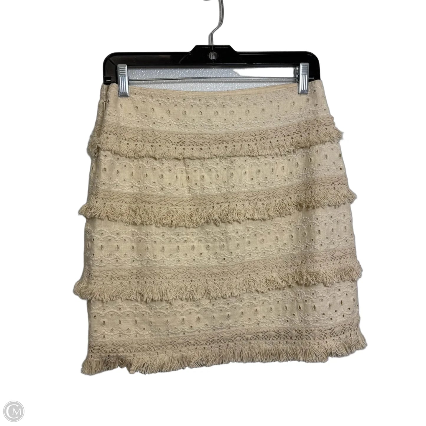 Skirt Mini & Short By Hd In Paris In Beige, Size: 4