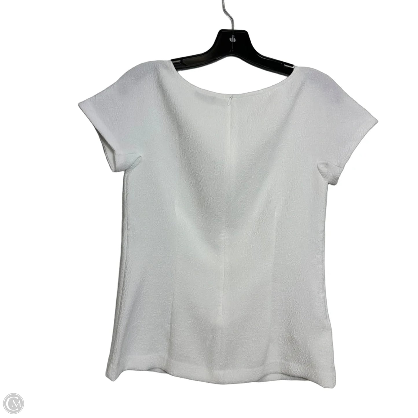 Top Short Sleeve By Ann Taylor In White, Size: Xs
