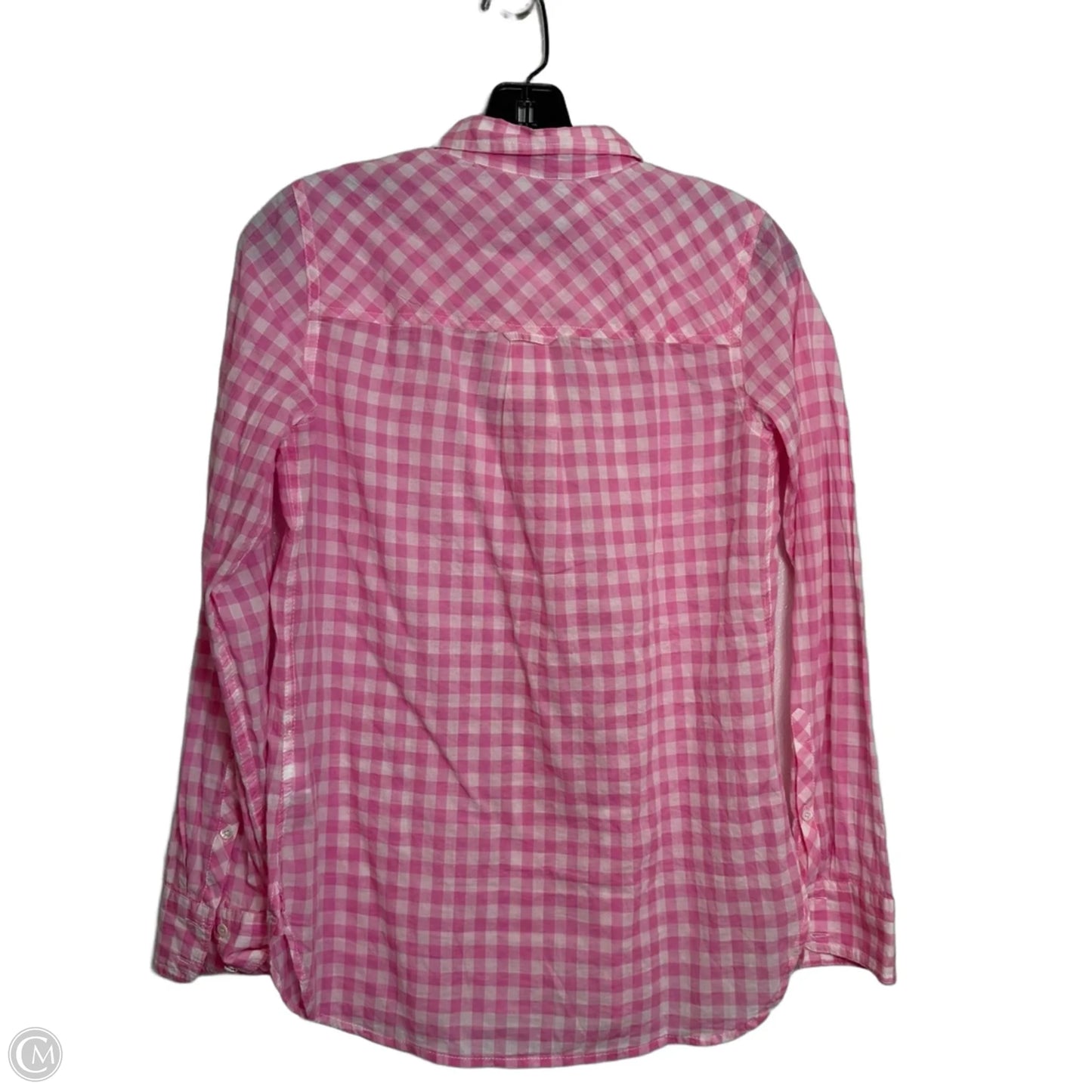 Top Long Sleeve By J. Crew In Pink & White, Size: 0