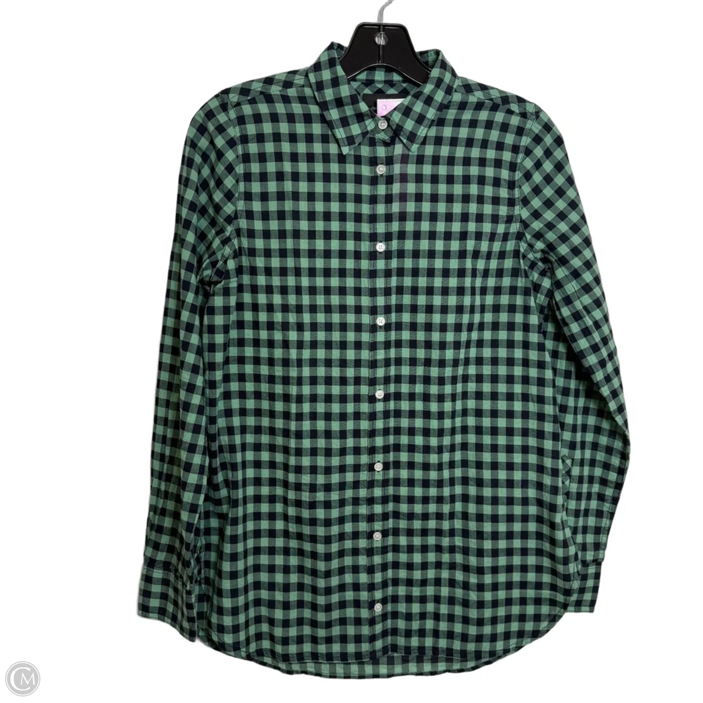 Top Long Sleeve By J. Crew In Blue & Green, Size: 0