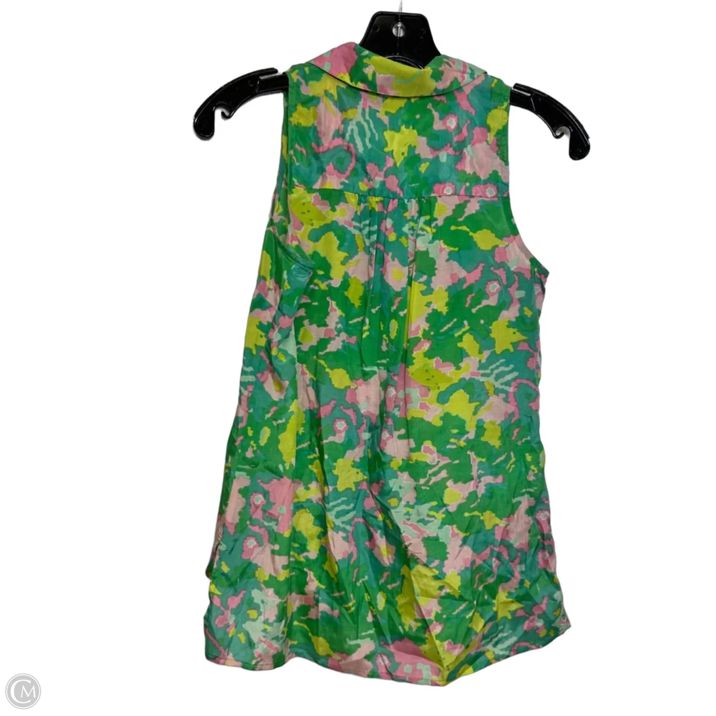 Top Sleeveless By Ann Taylor In Green, Size: 0