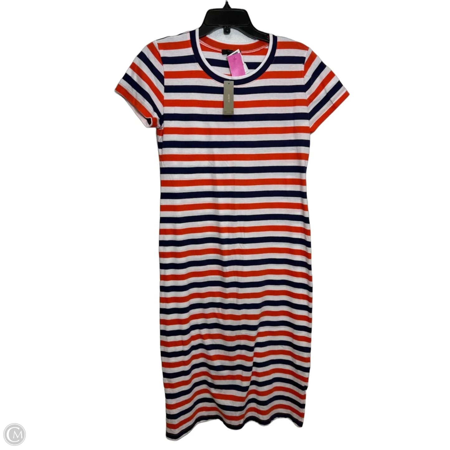 Dress Casual Midi By J. Crew In Striped Pattern, Size: S