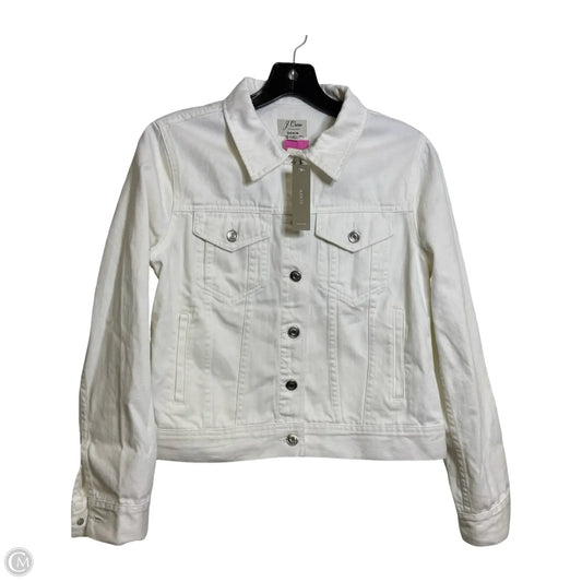 Jacket Denim By J. Crew In White, Size: S