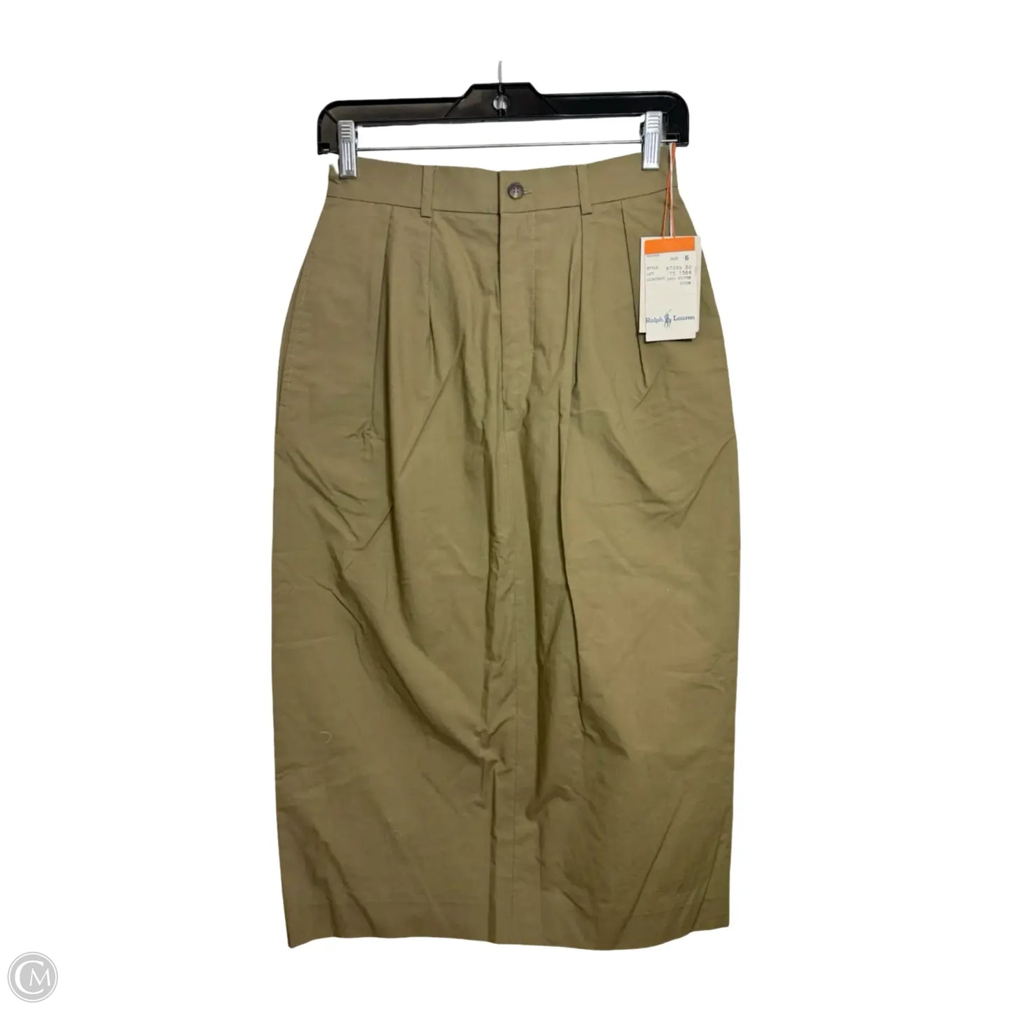Skirt Midi By Polo Ralph Lauren In Tan, Size: 6
