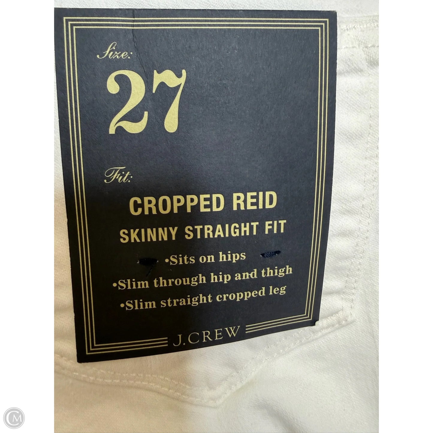 Jeans Cropped By J. Crew In White, Size: 4