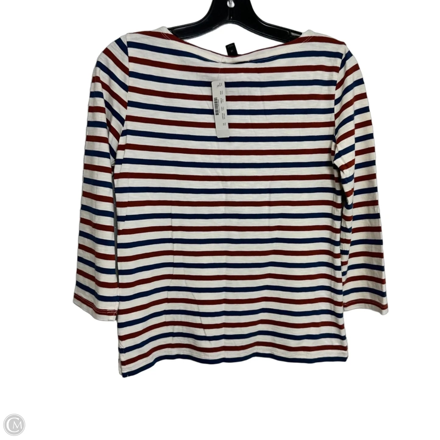 Top Long Sleeve By J. Crew In Striped Pattern, Size: Xs