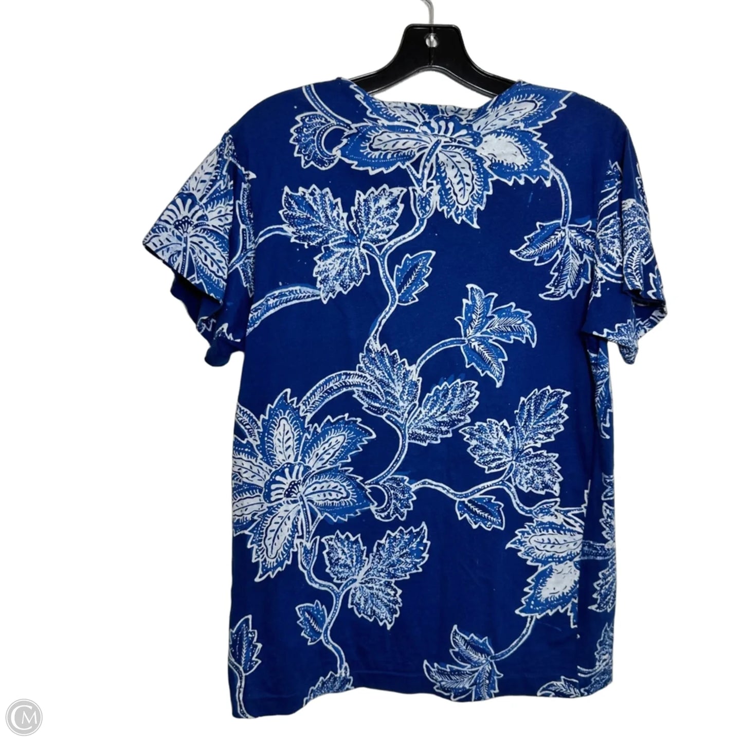 Top Short Sleeve Basic By Ralph Lauren In Blue, Size: S