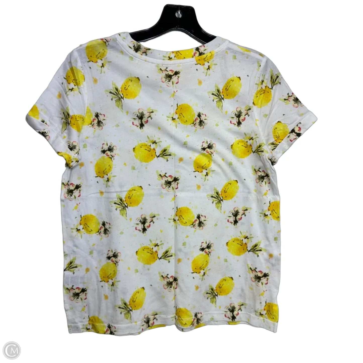 Top Short Sleeve By Anthropologie In Yellow, Size: Xs