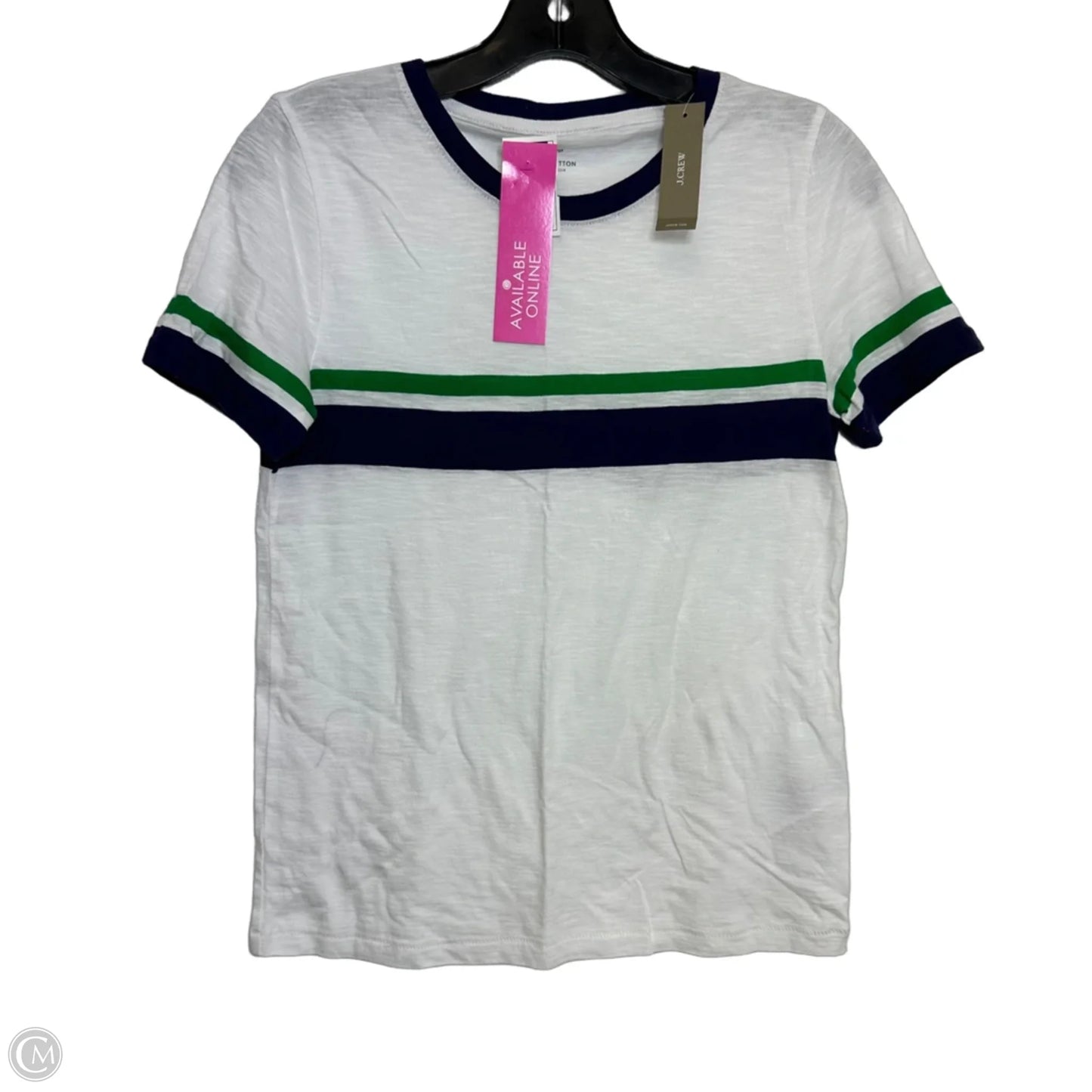 Top Short Sleeve Basic By J. Crew In White, Size: Xs