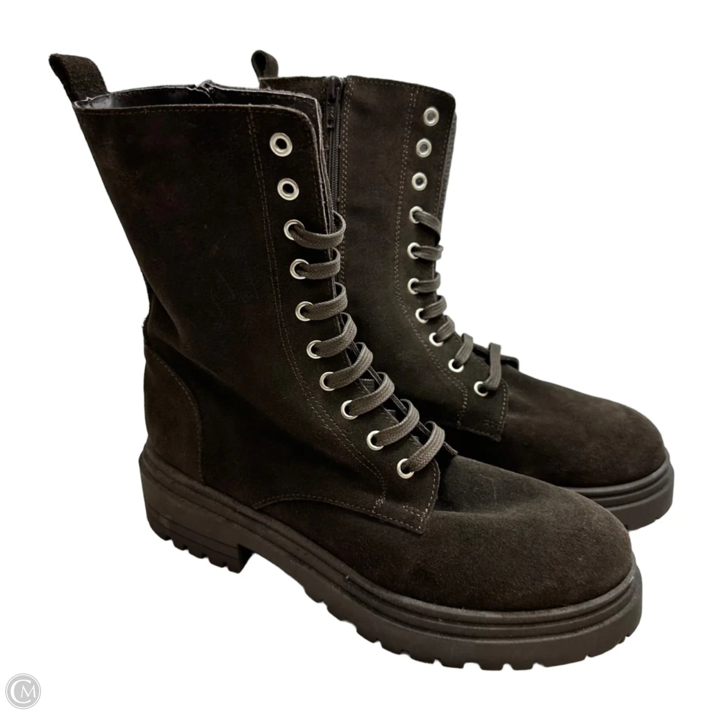 Boots Combat By Helene Rouge In Brown, Size: 10
