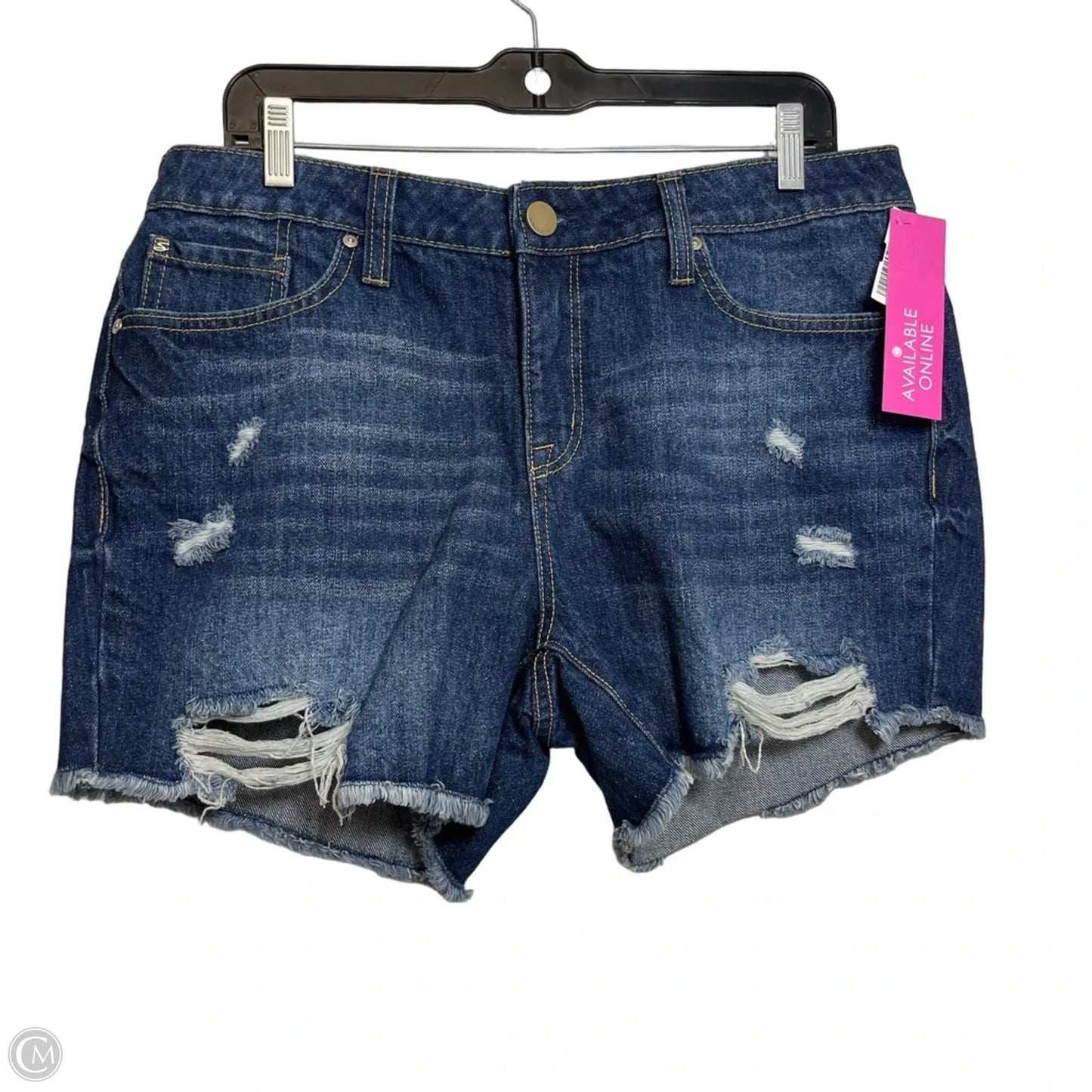 Shorts By Seven 7 In Blue Denim, Size: 10