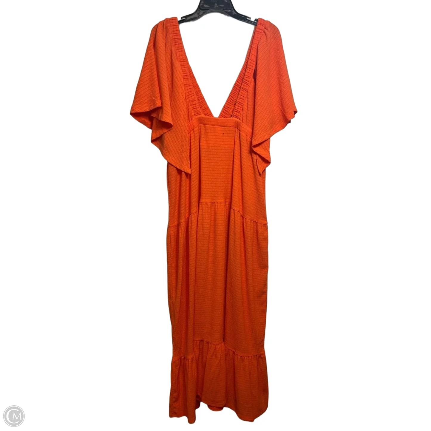 Dress Casual Maxi By Clothes Mentor In Orange, Size: Xl