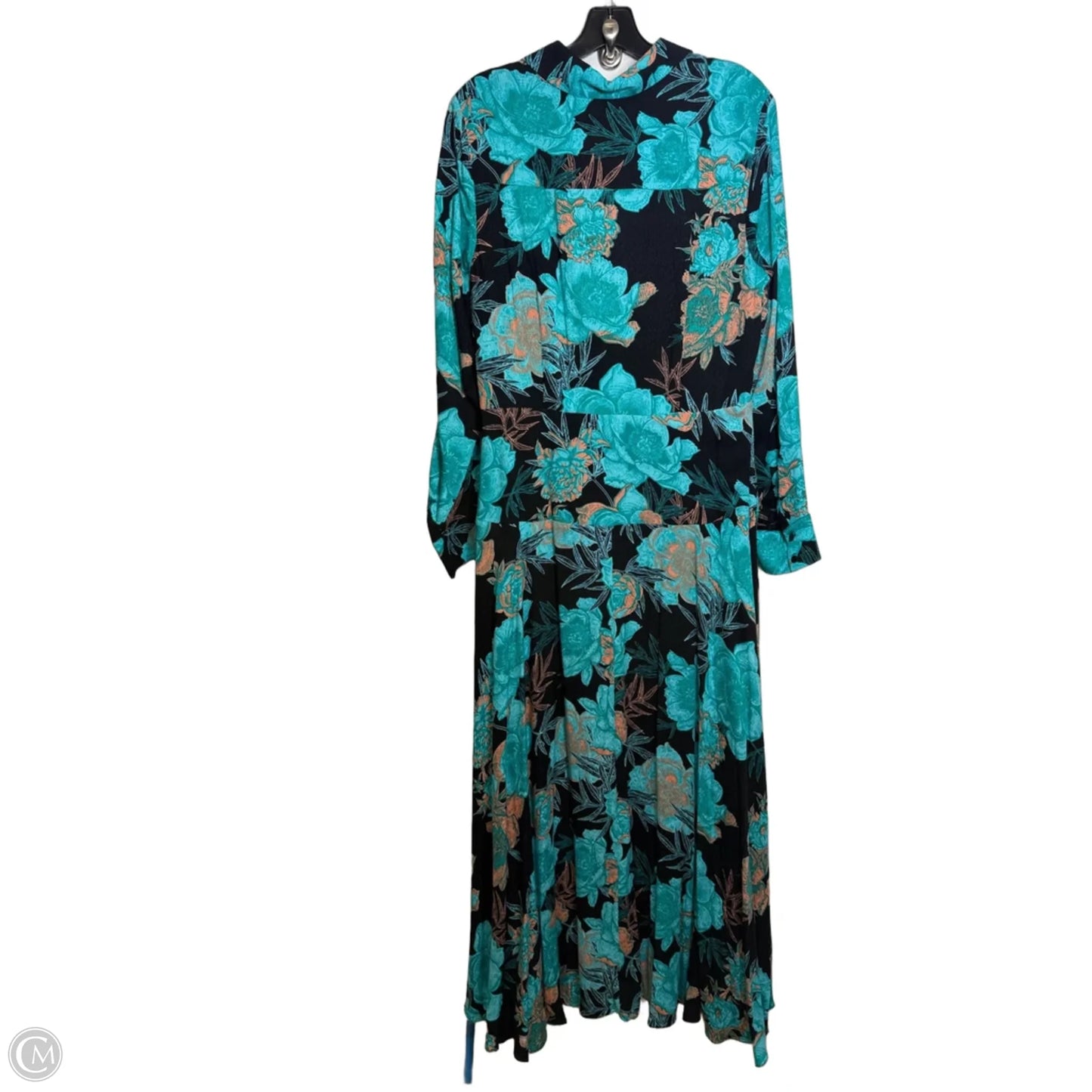 Dress Casual Maxi By Soft Surroundings In Black & Blue, Size: M