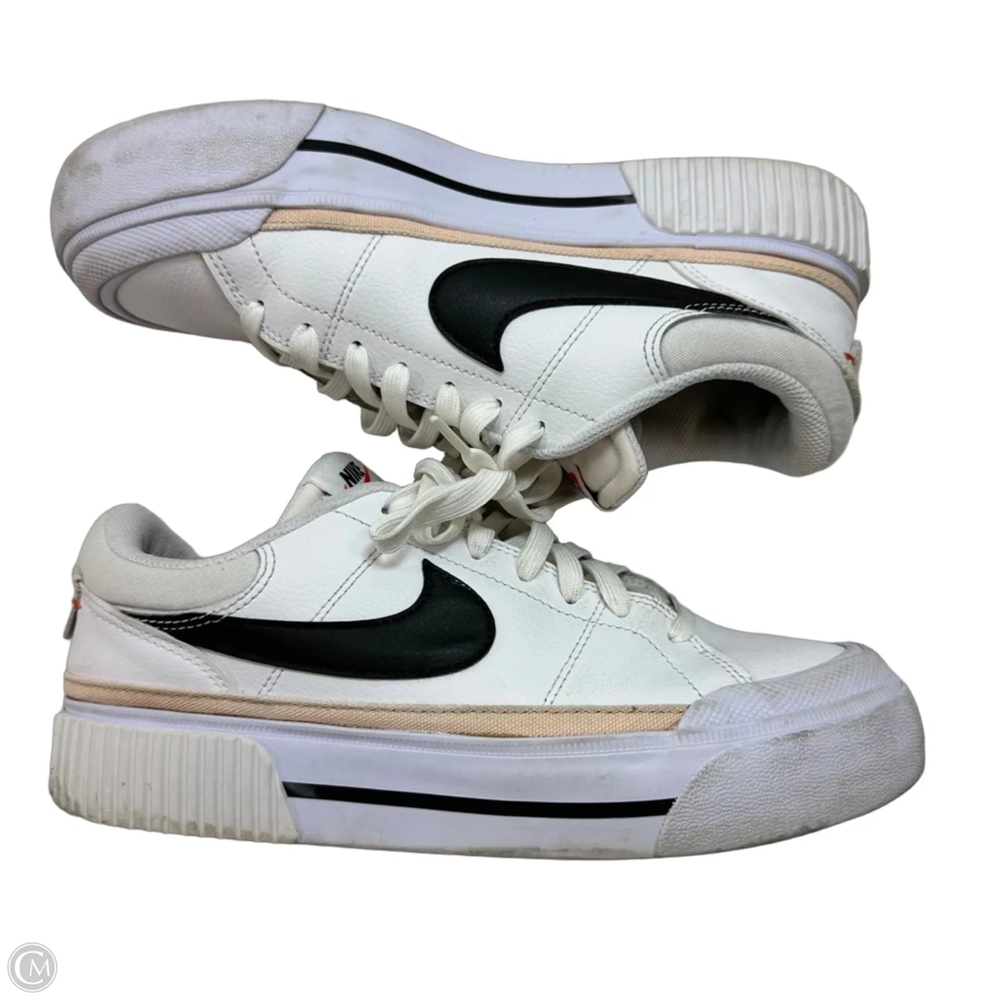 Shoes Athletic By Nike In White, Size: 9