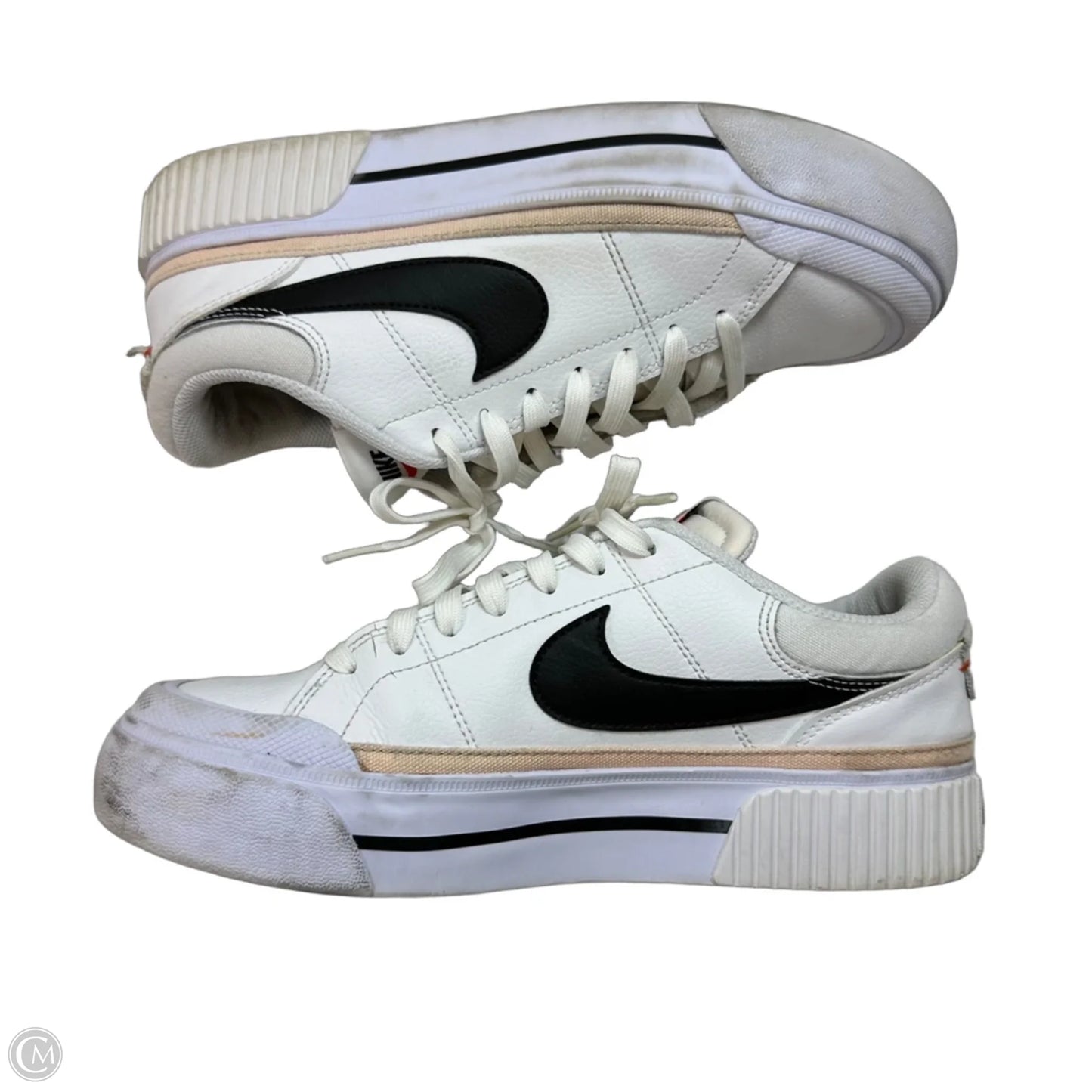 Shoes Athletic By Nike In White, Size: 9