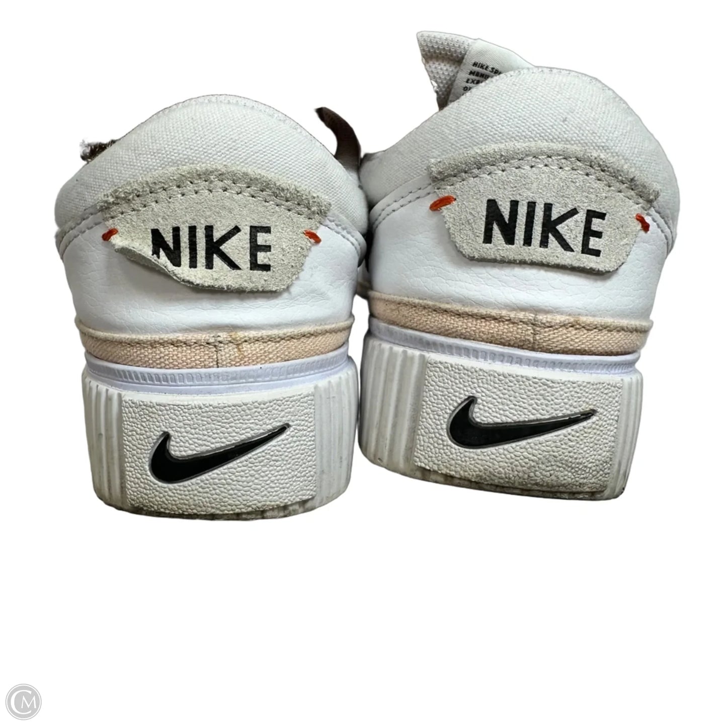 Shoes Athletic By Nike In White, Size: 9