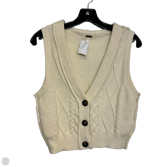 Vest Sweater By Free People In Beige, Size: L