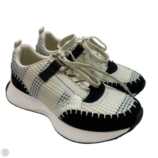 Shoes Athletic By Azalea Wang In Black & Cream, Size: 8
