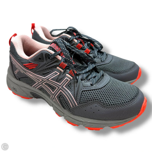 Shoes Athletic By Asics In Grey & Orange, Size: 6.5